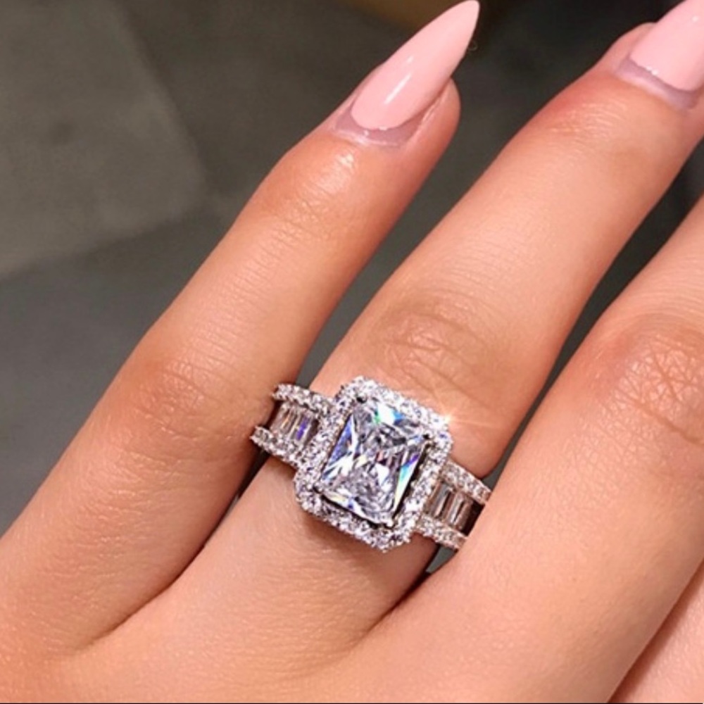 925 Sterling Silver Sapphire Ring
